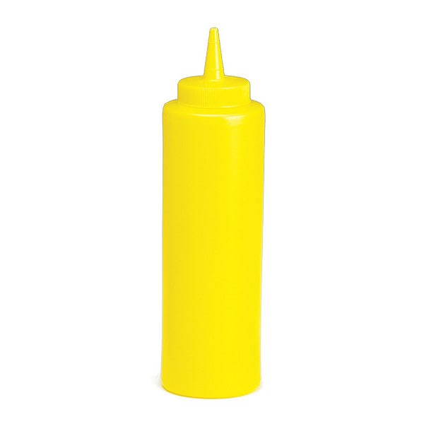 Tablecraft Mustard Sqz Bottle, 38mm, Cone, 12OZ, PK12 - 112M-1