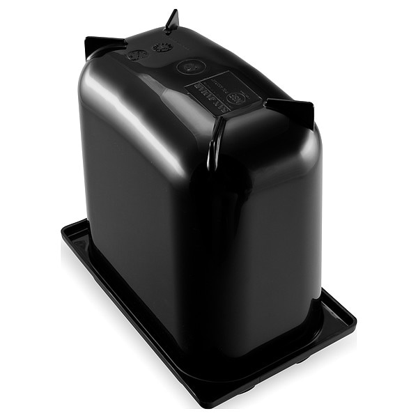 San Jamar Fountain Jar, 2 1/2 Quarts, Black - P9700BKGR