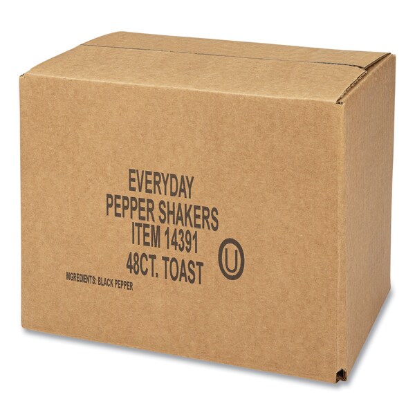 Office Snax Pepper Shakers, 4 oz Shakers, 48PK - OFX14391