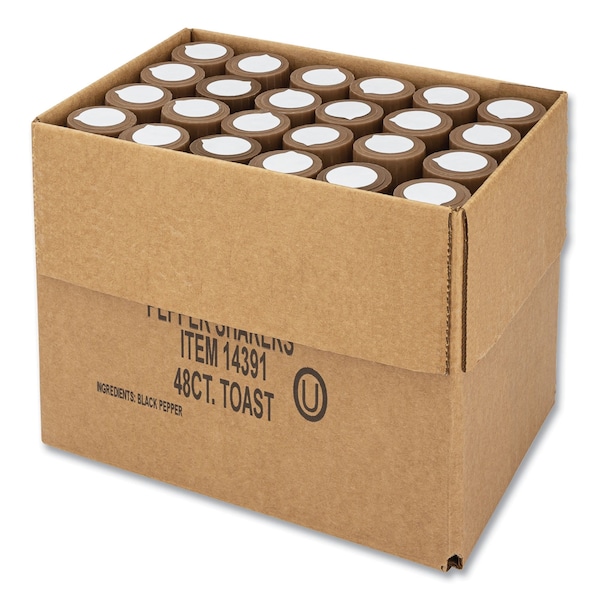 Office Snax Pepper Shakers, 4 oz Shakers, 48PK - OFX14391