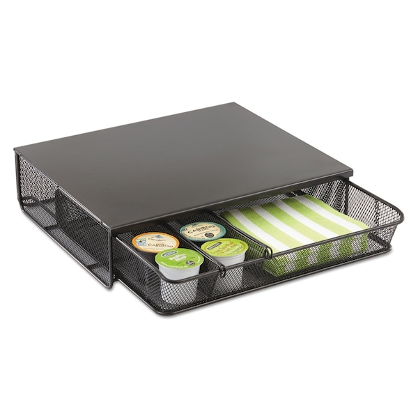 Safco Hospitality Organizer, 1 Drawer, Black - 3274BL