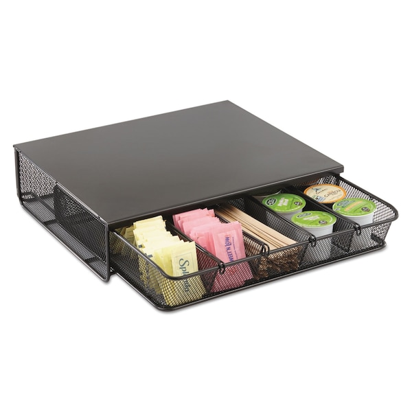 Safco Hospitality Organizer, 1 Drawer, Black - 3274BL