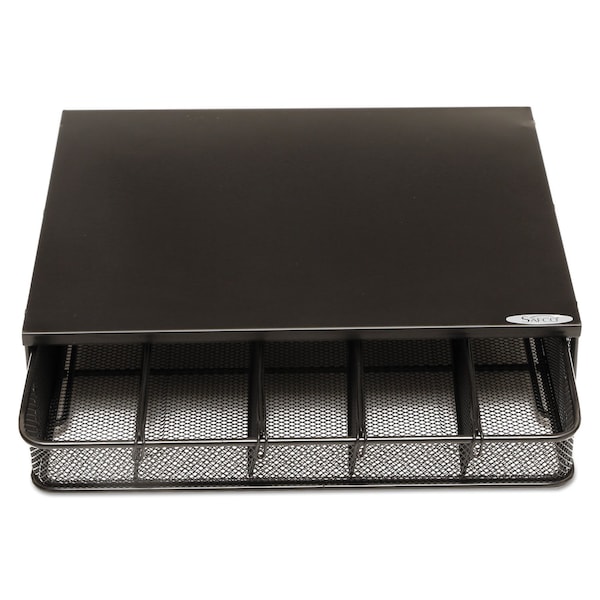 Safco Hospitality Organizer, 1 Drawer, Black - 3274BL