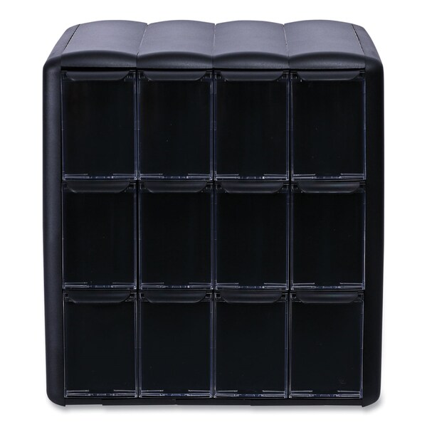 Flavia Four Column Merchandiser, 12 Compartments, 15.2 x 17.2 x 16.3, Black - 25200002
