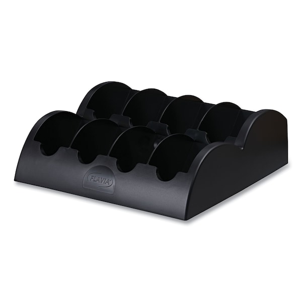 Flavia Small Merchandiser, 8 Compartments, 13.6 x 13 x 4.4, Black - 25200000