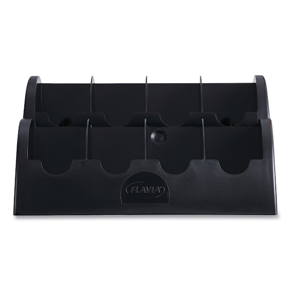 Flavia Small Merchandiser, 8 Compartments, 13.6 x 13 x 4.4, Black - 25200000