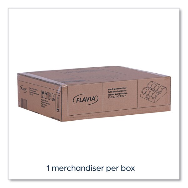 Flavia Small Merchandiser, 8 Compartments, 13.6 x 13 x 4.4, Black - 25200000