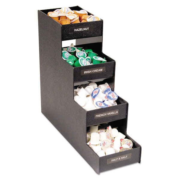 Vertiflex Commercial Grade Condiment Organizer, 6x19x15 7/8, Black - VFC-1916RC