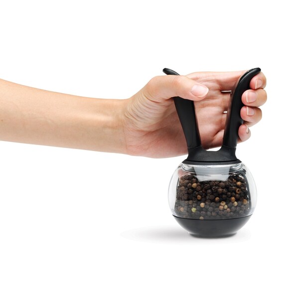 Chef N Chef'n Black/Clear Plastic Salt and Pepper Grinder Set - 101-033-001
