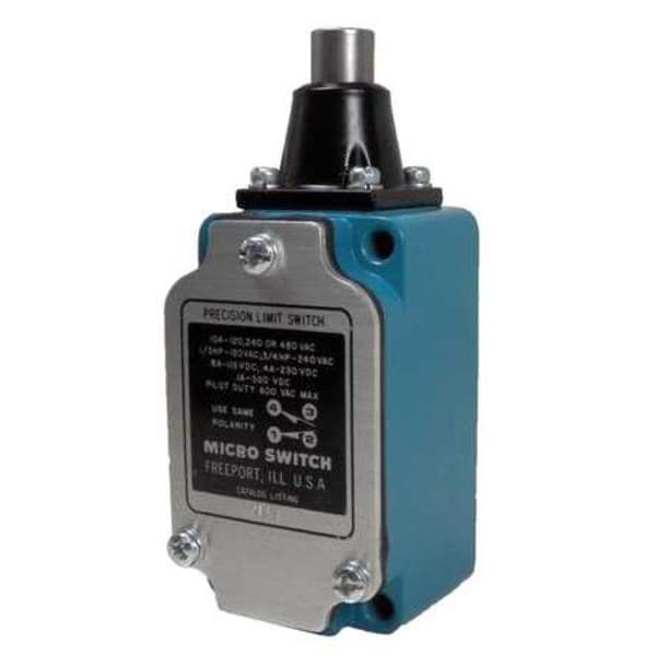 Interruptor de límite Honeywell, émbolo, 1NC/1NO, 10A @ 480V CA, Ubicación del actuador: Superior - 2LS1