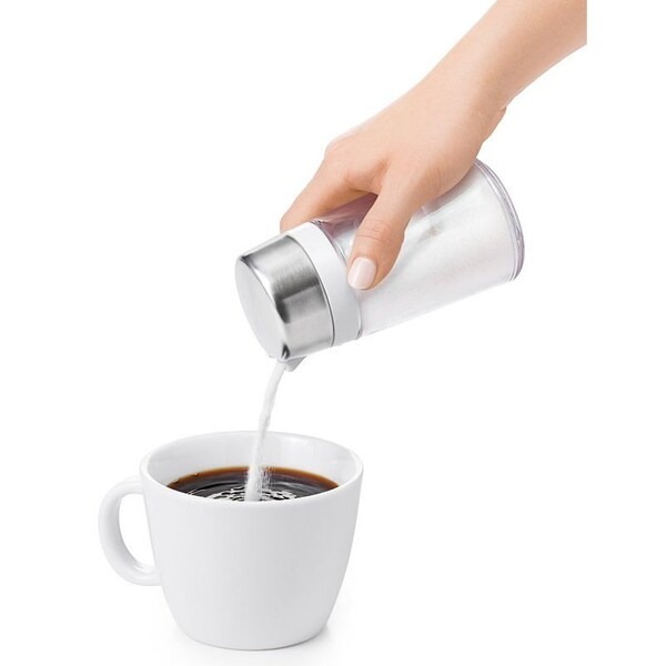 Oxo International Oxo Sugar Dispenser, 9 oz Capacity, Plastic/Stainless Steel, Clear - 1272380