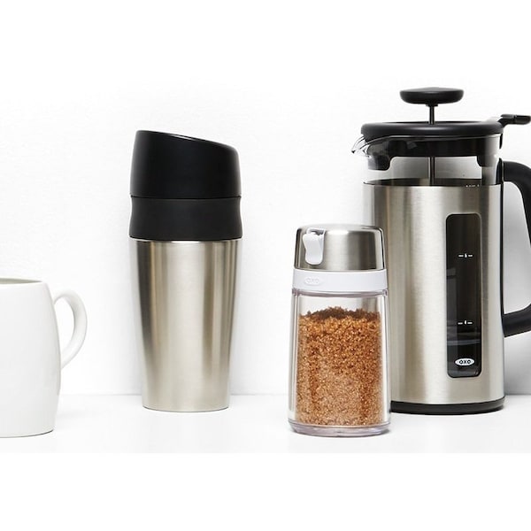 Oxo International Oxo Sugar Dispenser, 9 oz Capacity, Plastic/Stainless Steel, Clear - 1272380