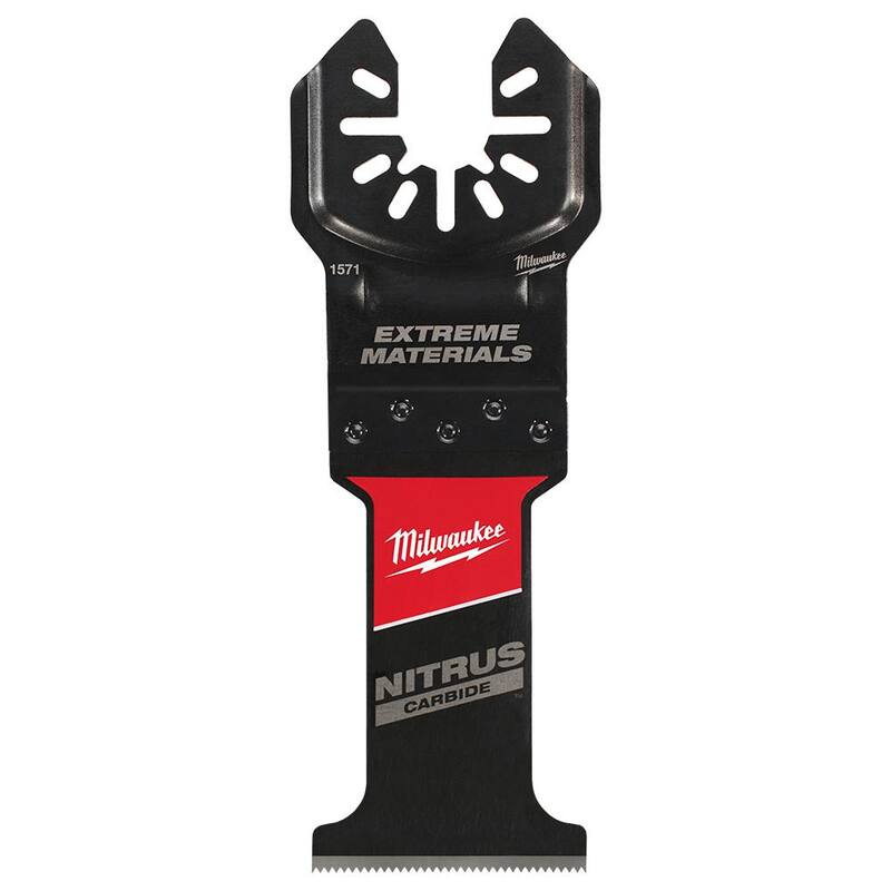 Milwaukee 1-3/8 in. Nitrus Carbide Universal Fit Extreme Materials Cutting Oscillating Multi-Tool Blade (Paquete de 3) - 49-25-1573