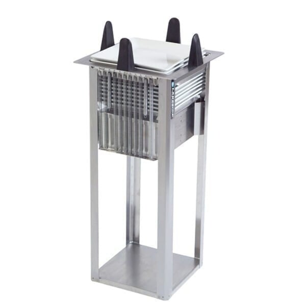 Lakeside Regular Open Drop-In Square Plate Dispenser; 8-1/2" to 9-1/4" - S4009