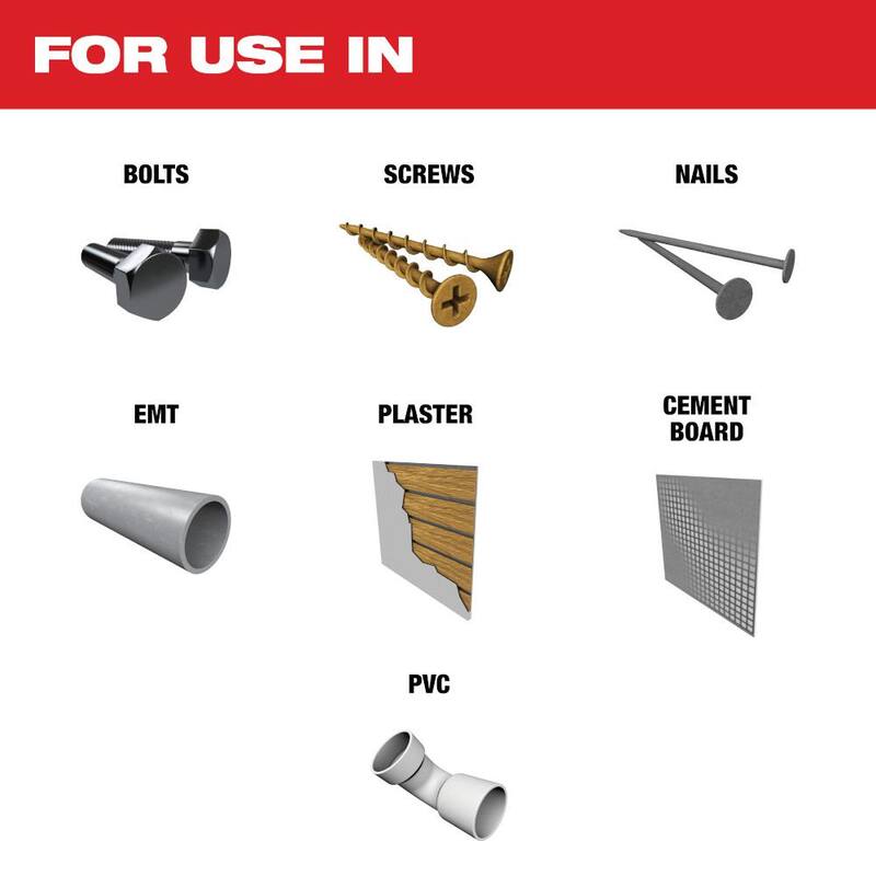 Milwaukee 1-3/8 in. Hoja oscilante de corte extremo de metal con punta de carburo de ajuste universal (paquete de 2) - 49-25-1502