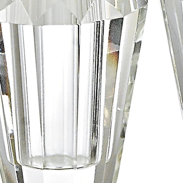 Homeroots Handcrafted Optical Crystal & Gold Salt & Pepper Shakers, Pair - 376101