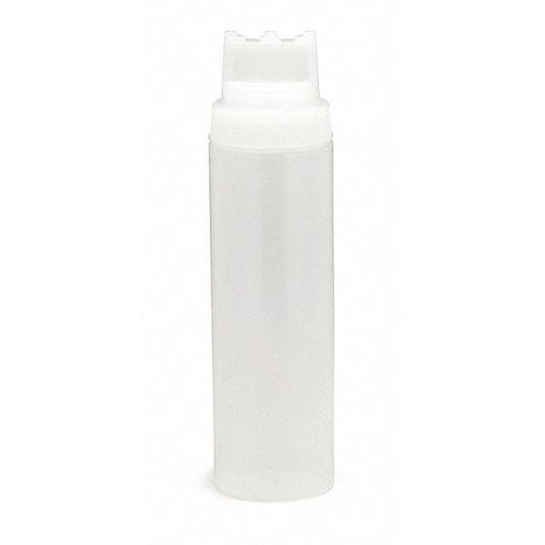 Tablecraft Sqz Bottle Clr, 3 Tiptop, 63mm, 24OZ, PK12 - 12463C3
