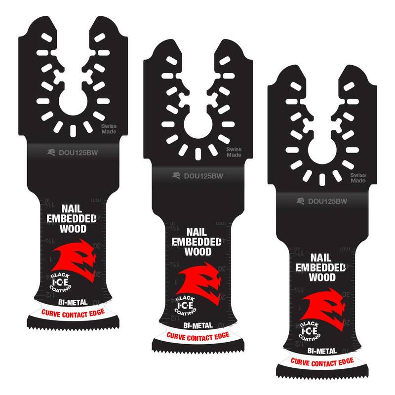 DIABLO 1-1/4 pulgadas Demo Demon Universal Fit Bi-Metal Oscillating Tool Blades para madera con clavos incrustados - DOU125BW3