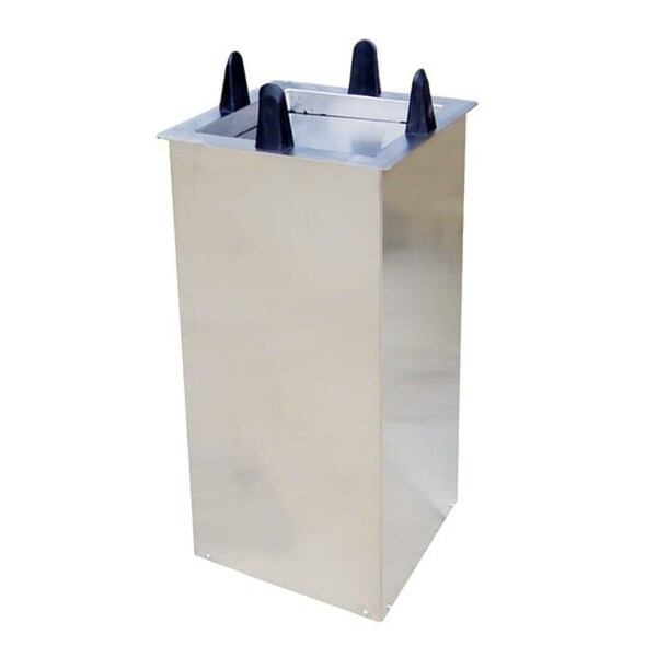 Lakeside Regular Shielded Drop-In Square Plate Dispenser; 10-1/2" to 11-1/4" - S5011