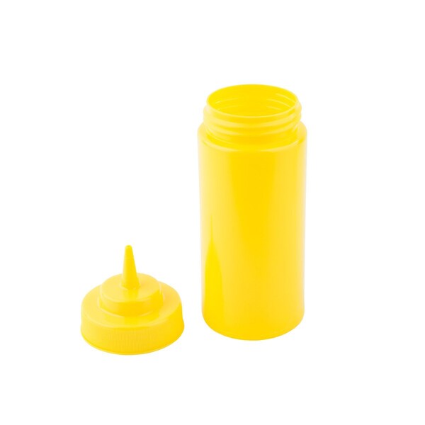 Tablecraft Mustard, 63mm, Cone Tip, Ylw T, 16OZ, PK12 - 11663M