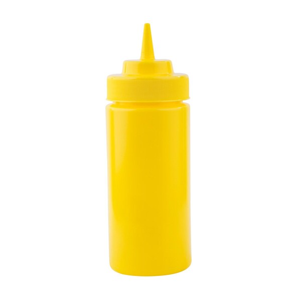 Tablecraft Mustard, 63mm, Cone Tip, Ylw T, 16OZ, PK12 - 11663M
