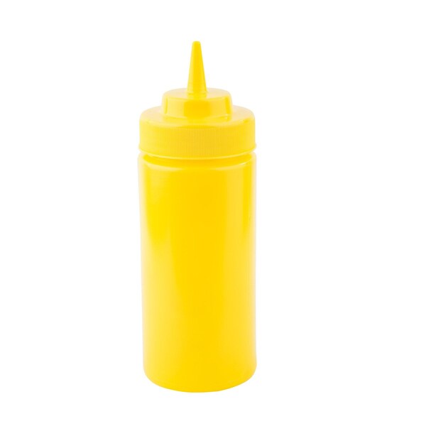 Tablecraft Mustard, 63mm, Cone Tip, Ylw T, 16OZ, PK12 - 11663M