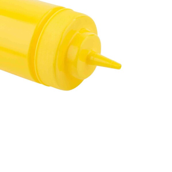Tablecraft Mustard, 63mm, Cone Tip, Ylw T, 16OZ, PK12 - 11663M