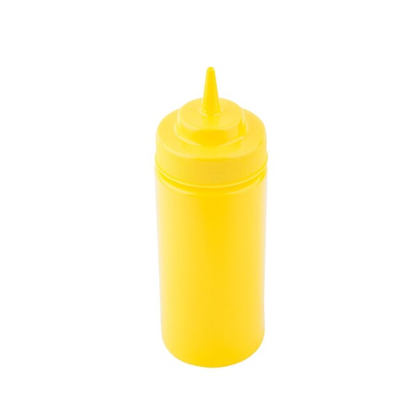 Tablecraft Mustard, 63mm, Cone Tip, Ylw T, 16OZ, PK12 - 11663M