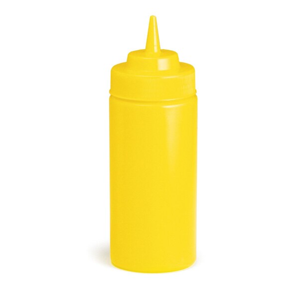 Tablecraft Mustard, 63mm, Cone Tip, Ylw T, 16OZ, PK12 - 11663M