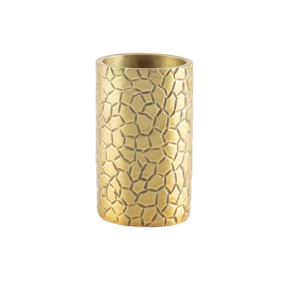 Tablecraft Sugar Tube Holder, Round, Gold Finish - 10743