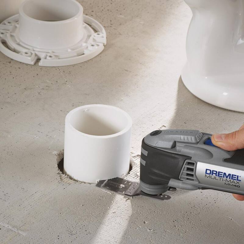 Hojas de corte enrasado para herramienta múltiple oscilante Dremel Universal Dual Interface de 2 in. para madera, tablaroca y plástico (paquete de 4) - MM480BU-4