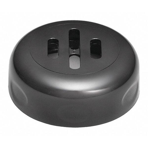 Tablecraft Swirl, Plstc, Shaker, Slotted Blck, 6oz, PK12 - P260SLBK