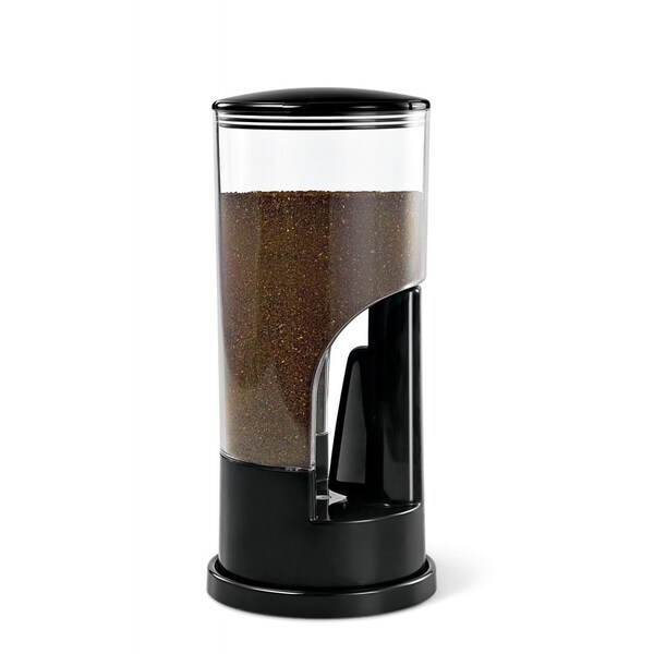Honey-Can-Do Coffee Dispenser, 8 oz., Black/Chrome - KCH-06079