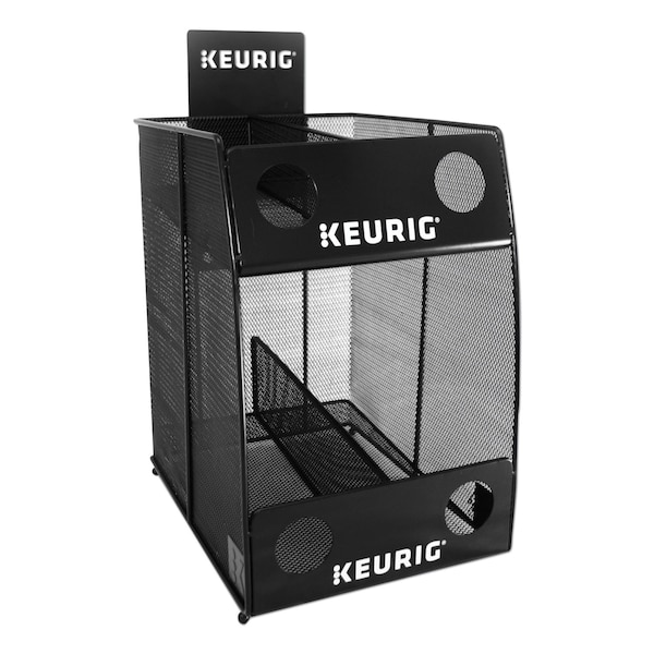 Keurig K-Cup Pod Wire Mesh Display Rack 4-Sleeve, 11 x 14 x 15.4, Black - 7582
