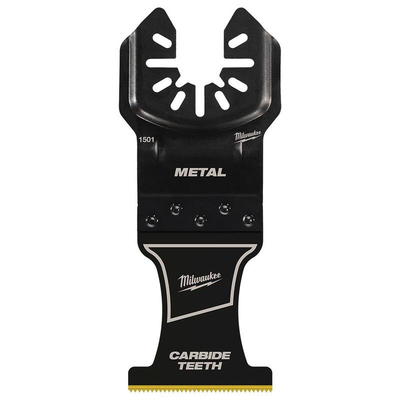Milwaukee 1-3/8 pulg. Cuchilla oscilante para corte extremo de metal con ajuste universal de carburo (paquete de 5) - 49-25-1506