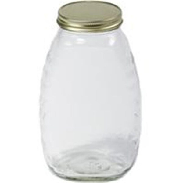 Miller Mfg Miller Mfg 052859 Glass Honey Jar With Lids - 32 oz. - 52859