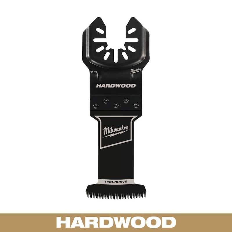 Milwaukee 1-3/8 pulg. Hoja oscilante de acero al carbono de ajuste universal con dientes japoneses para corte en madera dura (paquete de 1) - 49-25-1131