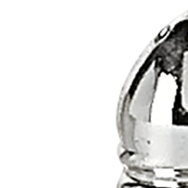Homeroots Handcrafted Optical Crystal, Silver Square Size Salt & Pepper Shakers - 376097