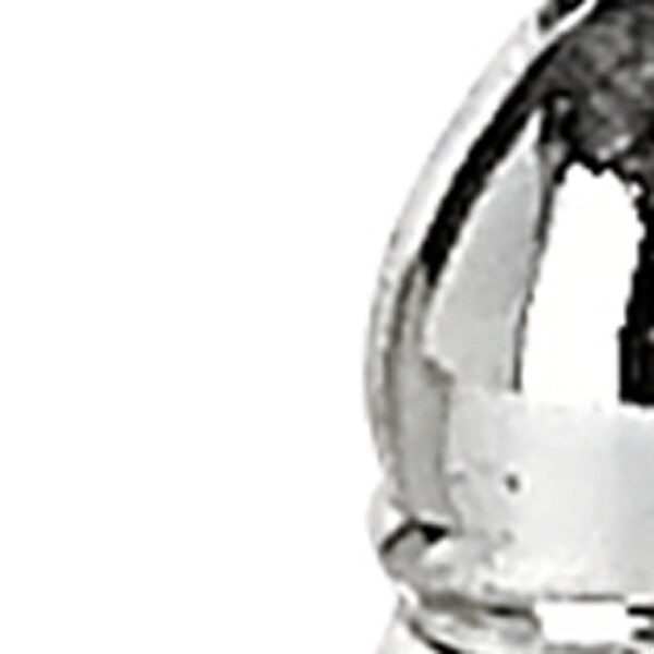 Homeroots Handcrafted Optical Crystal, Silver Square Size Salt & Pepper Shakers - 376097