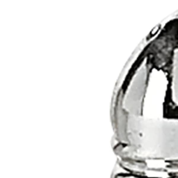 Homeroots Handcrafted Optical Crystal, Silver Square Size Salt & Pepper Shakers - 376097
