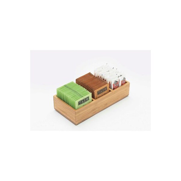 Cal Mil Plastics Cal-Mil 1246 Bamboo Packet Organizer 9-1/2"W x 4-1/2"D x 2-1/4"H - 1246