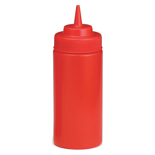 Tablecraft Ketchup, 63 mm, Cone Tip, Red T, 16OZ, PK12 - 11663K