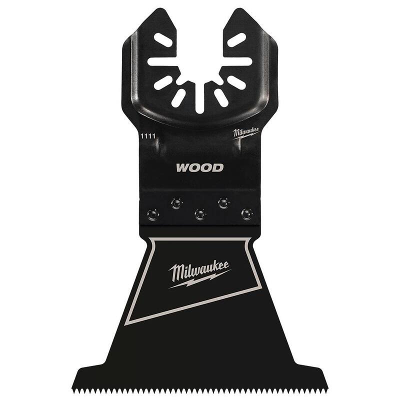 Milwaukee Hoja oscilante multiusos para corte de madera de ajuste universal de acero de alto carbono de 2-1/2 pulgadas (paquete de 1) - 49-25-1111