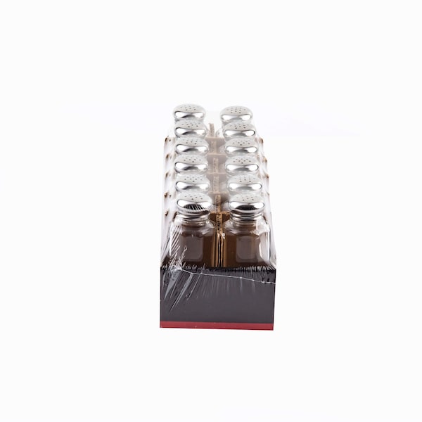 Tablecraft Tablecraft 2 oz. Paneled Glass Salt And Pepper Shaker, PK48 - C155-12