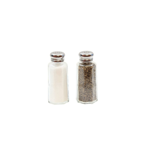 Tablecraft Tablecraft 2 oz. Paneled Glass Salt And Pepper Shaker, PK48 - C155-12