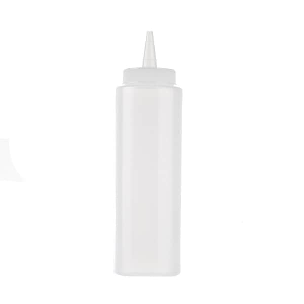 Tablecraft Std Sqz Bottle, Clr, 38mm, Cone, 8OZ, PK12 - 108C-1
