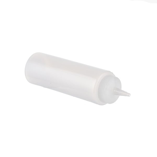 Tablecraft Std Sqz Bottle, Clr, 38mm, Cone, 8OZ, PK12 - 108C-1
