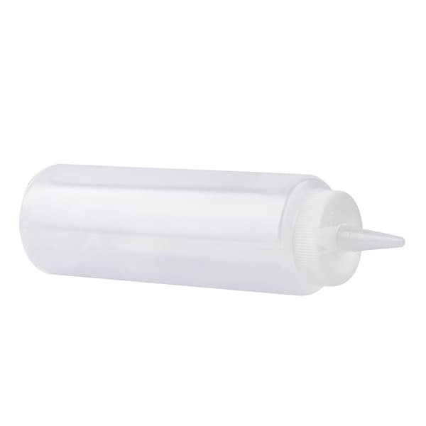 Tablecraft Std Sqz Bottle, Clr, 38mm, Cone, 8OZ, PK12 - 108C-1