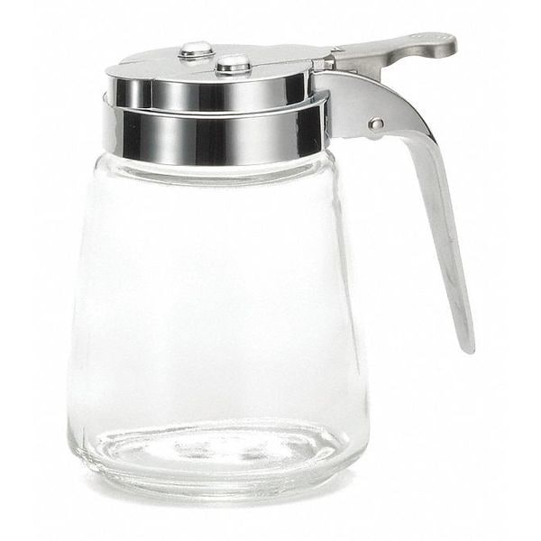 Tablecraft Modern Glass, Syrup Dispenser, 8 oz, PK12 - 1370CP