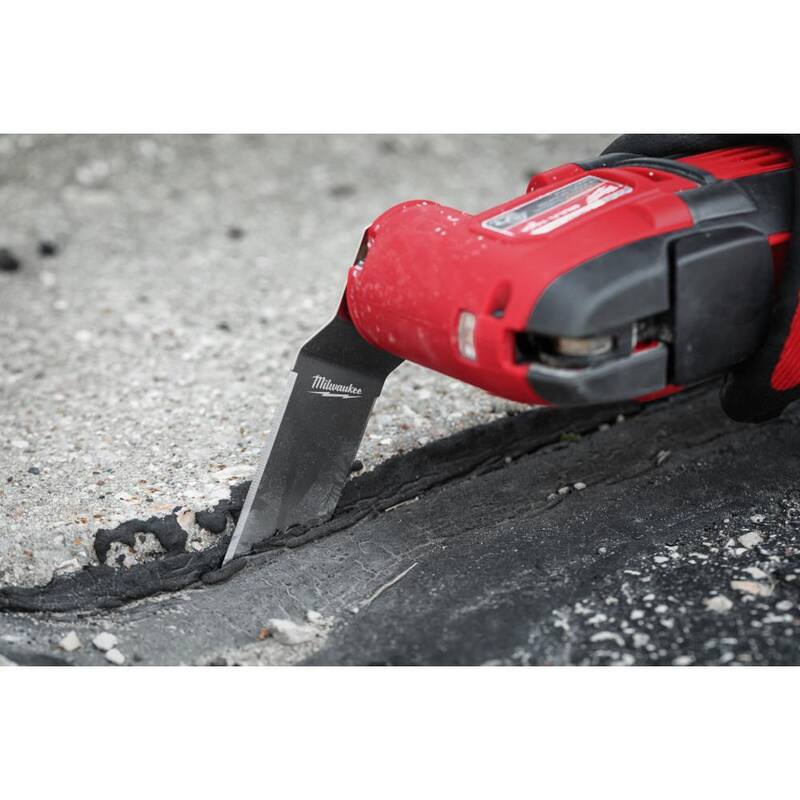 Milwaukee 3 pulgadas Hoja Universal de Carburo 2 en 1 con Grit Híbrido Bi-Metal para Trabajo de Azulejo Herramienta Oscilante Multiuso (1 pieza) - 49-25-2261